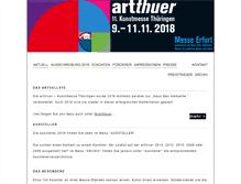 Tablet Screenshot of kunstmesse-thueringen.de
